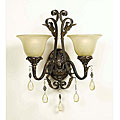 Burnished Gold 2-light Wall Sconce