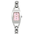 Timex Women's Silvertone Pink Dial Dress Watch