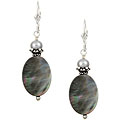 Charming Life Silver Mother of Pearl/ FW Pearl Earrings (5-5.5 mm)