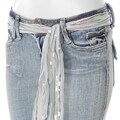 Mudd Junior's Belted Stretch Denim Capri Jeans