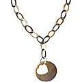 Two-tone Stainless Steel Heart Necklace
