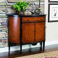 Hand-painted Chestnut and Black Accent Chest