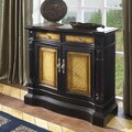 Hand-painted Black and Amber Accent Chest