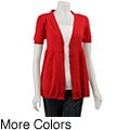 Lou Lou Women's V-neck Button-front Cardigan
