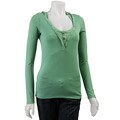 BCBGeneration Women's Hooded Button Top
