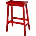 Red Saddle Stool