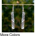 Tin Can 'Orange #1' Tube Earrings (Zimbabwe)