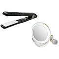 Narrow Duality Ceramic Styling Iron with Lighted Mirrors
