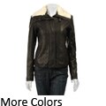 Giacca Women's Faux Leather Fashion Jacket