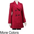 Marvin Richards Women's Double-breasted 3/4-length Trench Coat