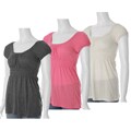 Self Esteem Brand Junior's Smocked Waist Knit Top