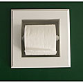 Bevel Frame Recessed Toilet Paper Holder