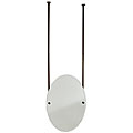 Oval Beveled Edge Ceiling-hung Mirror