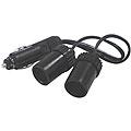Black Twin Car Socket Splitter