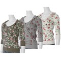 Starling Junior's Floral Print French Terry Hoodie
