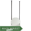 Arched Top Beveled Edge Ceiling-hung Mirror