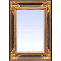 Decorative Mirror with Black and Gold Frame