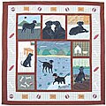 Black Lab Shower Curtain (72 in. x 72 in.)