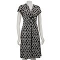 Connected Apparel Women's Black/ White Jersey Dress
