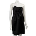 Max & Cleo Women's Strapless Satin Bow Dress