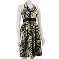 Max & Cleo Women's Citrus Floral Cowl-neck Dress