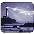 'Purple Lighthouse' Deluxe Antimicrobial Mouse Pad