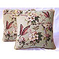 Dogwood 20-inch Tapestry Pillows (Set of 2)