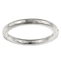 Gerald David Bauman Hammered Silver Wedding Band