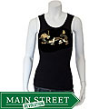Crazy Haute Women's Rhinestone Dragon Tank Top