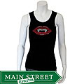 Crazy Haute Women's Rhinestone Vampire Tank Top