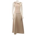 Patra Glitter-knit and Satin Mock 2-piece Dress