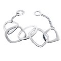 Stainless Steel Large Square Link Bracelet