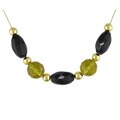 14k Gold Citrine and Onyx Necklace