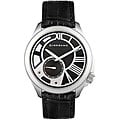 Giordano Men's Black Leather Watch