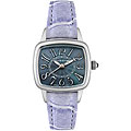 Giordano Women's Violet Leather Strap Watch