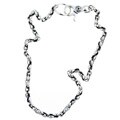 Kate 'n Al Oxidized Silver Droplet Wallet Chain