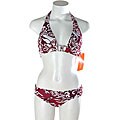 RYGY Women's 'Surfs Up' Pink Halter Bikini