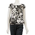 Renee C. Women's Printed Boatneck Shirt