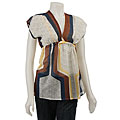 Renee C. Women's Kimono-sleeve Empire Waist Tunic
