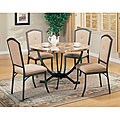 Auburn Faux Marble Top 5-piece Dining Room Set