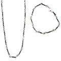 Kate 'n Al Oxidized Silver Beaded Jewelry Set