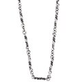 Kate 'n Al Oxidized Silver Milligrain Tube Chain