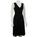 Connected Apparel Women's Satin Ribbon Detail Dress