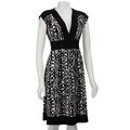 Connected Apparel Women's Printed Jersey Dress