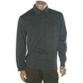 Ralph Lauren Men's Navy and Charcoal Striped Polo Shirt