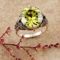 Sterling Silver Marcasite and CZ Ring (Thailand)