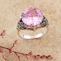Sterling Silver Marcasite and CZ Ring (Thailand)