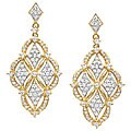 18k Yellow Gold 1 2/5ct TDW Diamond Drop Earrings (G-H, SI2)