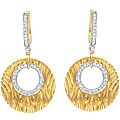18k Yellow Gold 2/5ct TDW Diamond Circle Earrings (G-H, SI2)