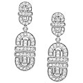 18k White Gold 1 1/10ct TDW Diamond Earrings (G-H, SI2)